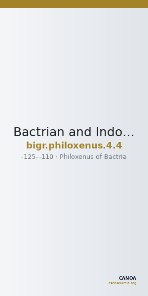 Bactrian and Indo-Greek Coinage Philoxenus 4.4 — CANOA