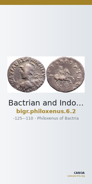 Bactrian and Indo-Greek Coinage Philoxenus 6.2 — CANOA