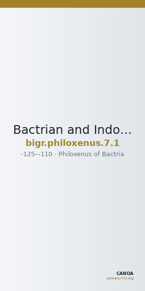 Bactrian and Indo-Greek Coinage Philoxenus 7.1 — CANOA
