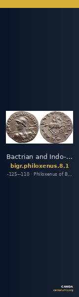Bactrian and Indo-Greek Coinage Philoxenus 8.1 — CANOA