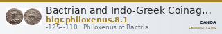 Bactrian and Indo-Greek Coinage Philoxenus 8.1 — CANOA