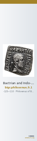 Bactrian and Indo-Greek Coinage Philoxenus 9.1 — CANOA
