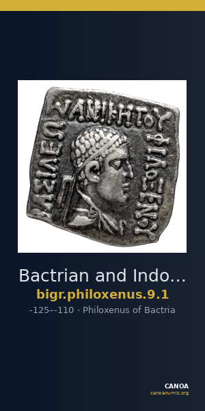 Bactrian and Indo-Greek Coinage Philoxenus 9.1 — CANOA