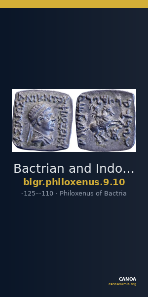 Bactrian and Indo-Greek Coinage Philoxenus 9.10 — CANOA