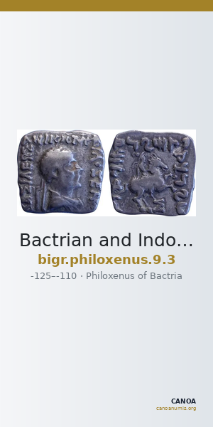 Bactrian and Indo-Greek Coinage Philoxenus 9.3 — CANOA