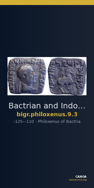 Bactrian and Indo-Greek Coinage Philoxenus 9.3 — CANOA