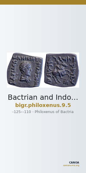 Bactrian and Indo-Greek Coinage Philoxenus 9.5 — CANOA