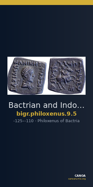 Bactrian and Indo-Greek Coinage Philoxenus 9.5 — CANOA