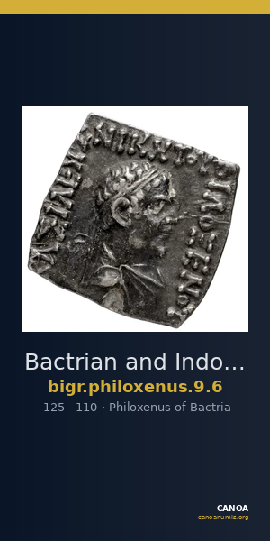 Bactrian and Indo-Greek Coinage Philoxenus 9.6 — CANOA