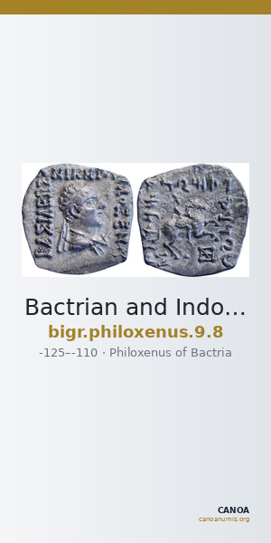 Bactrian and Indo-Greek Coinage Philoxenus 9.8 — CANOA