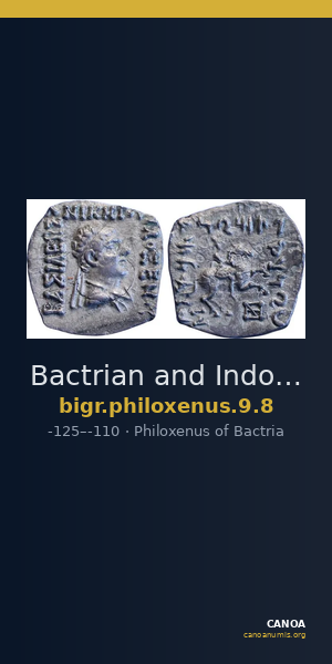 Bactrian and Indo-Greek Coinage Philoxenus 9.8 — CANOA