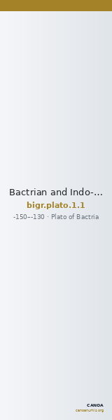 Bactrian and Indo-Greek Coinage Plato 1.1 — CANOA