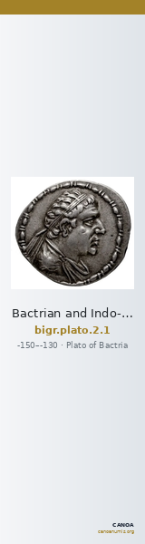 Bactrian and Indo-Greek Coinage Plato 2.1 — CANOA