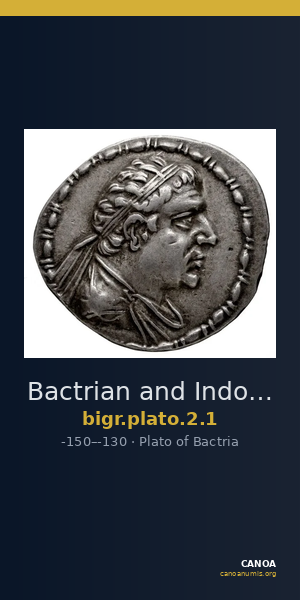 Bactrian and Indo-Greek Coinage Plato 2.1 — CANOA
