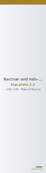 Bactrian and Indo-Greek Coinage Plato 2.2 — CANOA