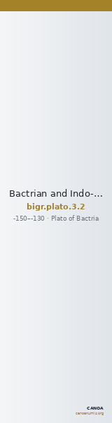 Bactrian and Indo-Greek Coinage Plato 3.2 — CANOA