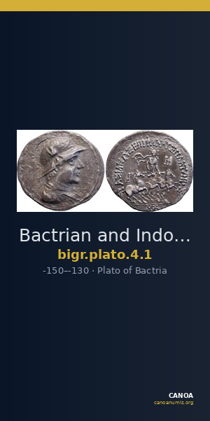 Bactrian and Indo-Greek Coinage Plato 4.1 — CANOA
