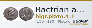 Bactrian and Indo-Greek Coinage Plato 4.1 — CANOA