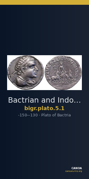 Bactrian and Indo-Greek Coinage Plato 5.1 — CANOA