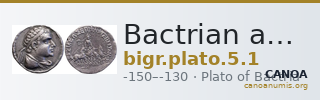 Bactrian and Indo-Greek Coinage Plato 5.1 — CANOA