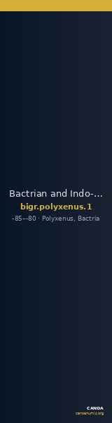 Bactrian and Indo-Greek Coinage Polyxenus 1 — CANOA