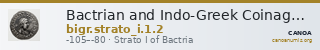 Bactrian and Indo-Greek Coinage Strato I 1.2 — CANOA
