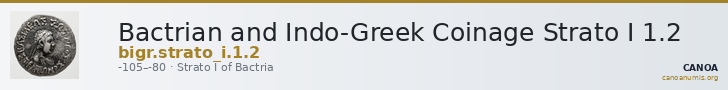 Bactrian and Indo-Greek Coinage Strato I 1.2 — CANOA