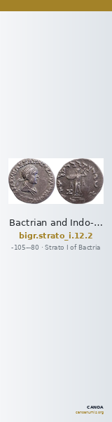 Bactrian and Indo-Greek Coinage Strato I 12.2 — CANOA