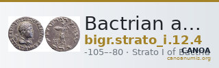 Bactrian and Indo-Greek Coinage Strato I 12.4 — CANOA