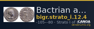 Bactrian and Indo-Greek Coinage Strato I 12.4 — CANOA