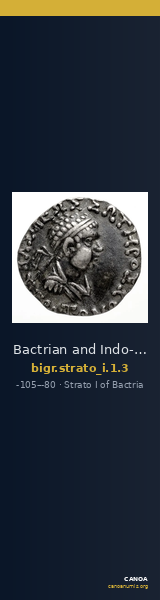 Bactrian and Indo-Greek Coinage Strato I 1.3 — CANOA