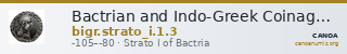 Bactrian and Indo-Greek Coinage Strato I 1.3 — CANOA