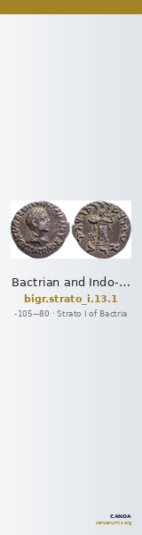 Bactrian and Indo-Greek Coinage Strato I 13.1 — CANOA
