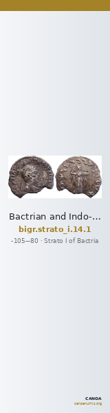 Bactrian and Indo-Greek Coinage Strato I 14.1 — CANOA