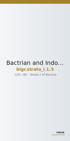 Bactrian and Indo-Greek Coinage Strato I 1.5 — CANOA