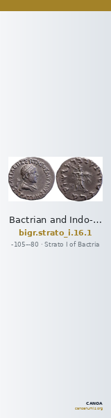 Bactrian and Indo-Greek Coinage Strato I 16.1 — CANOA