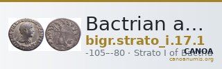 Bactrian and Indo-Greek Coinage Strato I 17.1 — CANOA