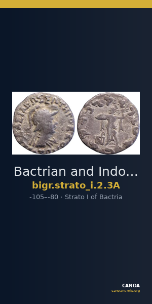 Bactrian and Indo-Greek Coinage Strato I 2.3A — CANOA