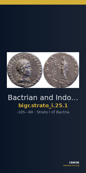 Bactrian and Indo-Greek Coinage Strato I 25.1 — CANOA