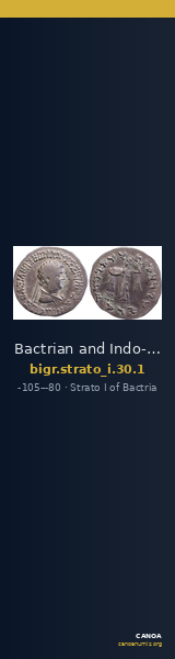Bactrian and Indo-Greek Coinage Strato I 30.1 — CANOA