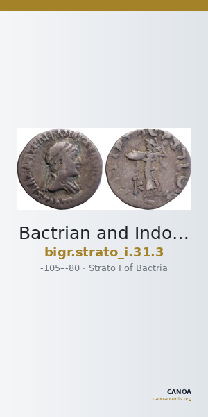 Bactrian and Indo-Greek Coinage Strato I 31.3 — CANOA