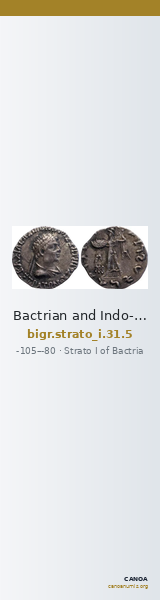 Bactrian and Indo-Greek Coinage Strato I 31.5 — CANOA