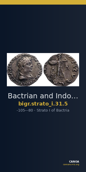 Bactrian and Indo-Greek Coinage Strato I 31.5 — CANOA