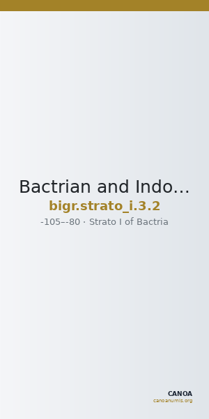 Bactrian and Indo-Greek Coinage Strato I 3.2 — CANOA