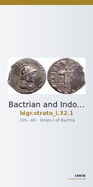 Bactrian and Indo-Greek Coinage Strato I 32.1 — CANOA