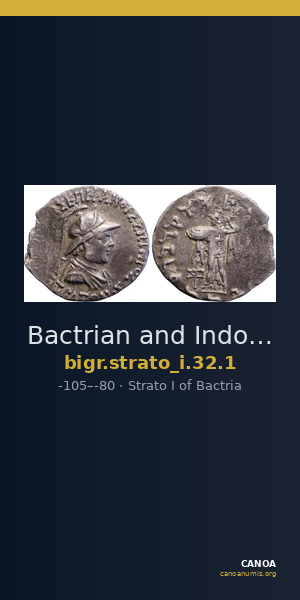 Bactrian and Indo-Greek Coinage Strato I 32.1 — CANOA