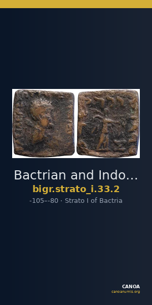 Bactrian and Indo-Greek Coinage Strato I 33.2 — CANOA