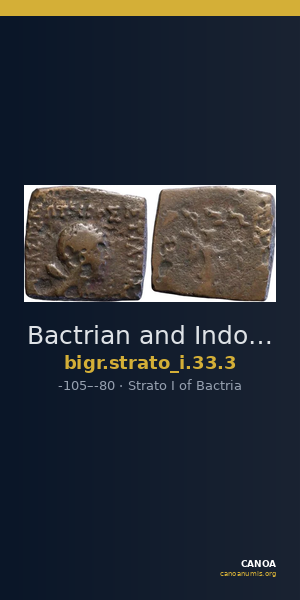 Bactrian and Indo-Greek Coinage Strato I 33.3 — CANOA