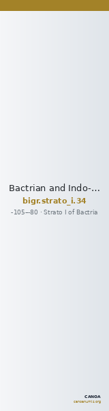 Bactrian and Indo-Greek Coinage Strato I 34 — CANOA