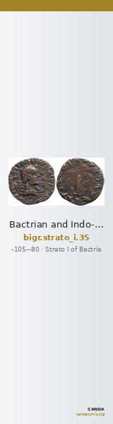 Bactrian and Indo-Greek Coinage Strato I 35 — CANOA